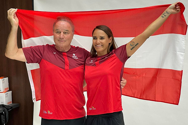 Einkleidung Manfred Eppenschwandtner Alisa Buchinger by Karate Austria